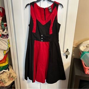 Her Universe Marvel WandaVision Scarlet Witch Cotton Fit & Flare Dress XL